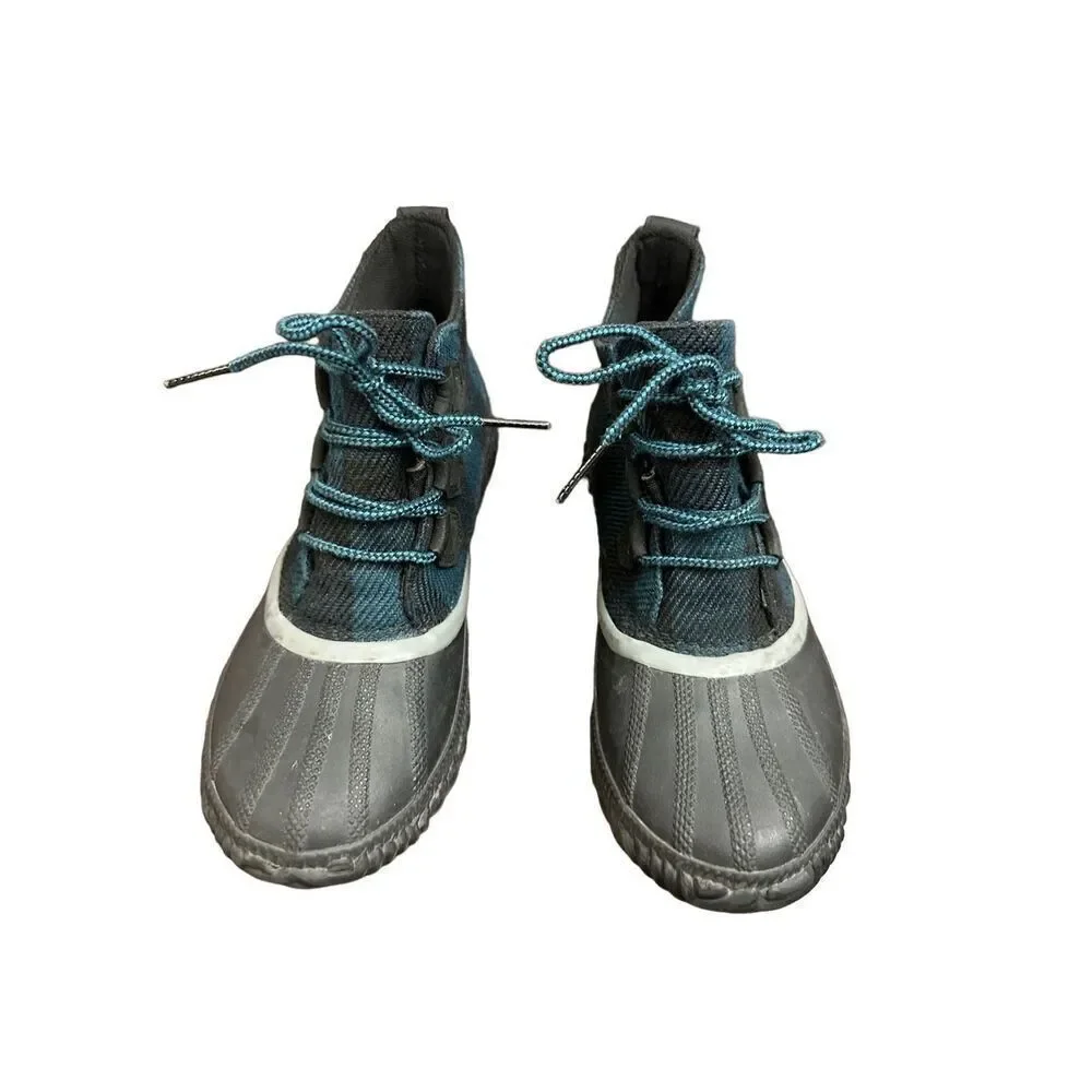 Sorel Womens Out N About Plus Lug Sole Boot Black Blue size8
